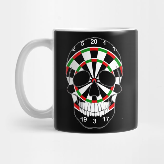 Dartboard Skull by Nuletto